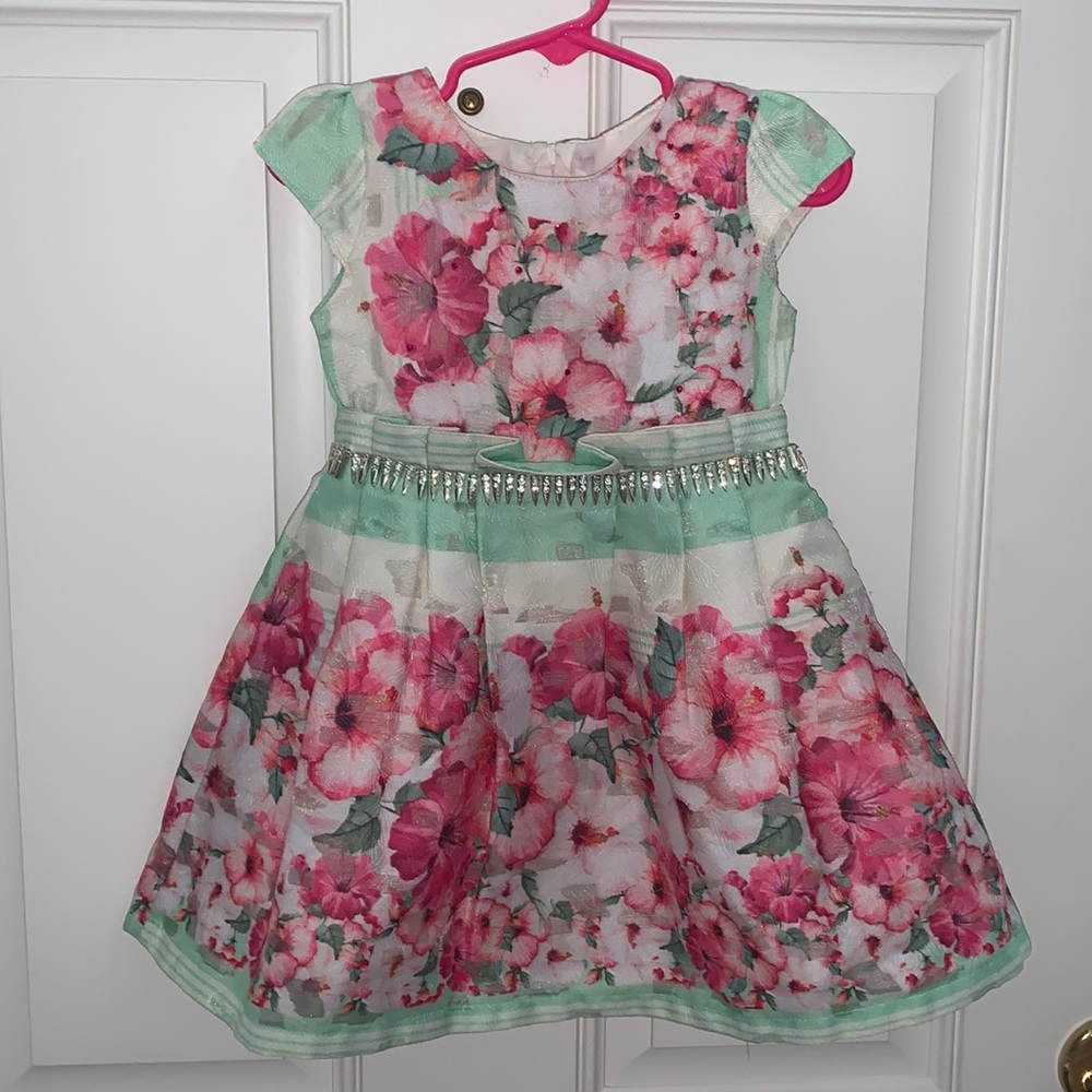 MAHEK Baby, 18-24m, Absolutely Gorgeous Dress, Floral Print, Elegant Fabric
